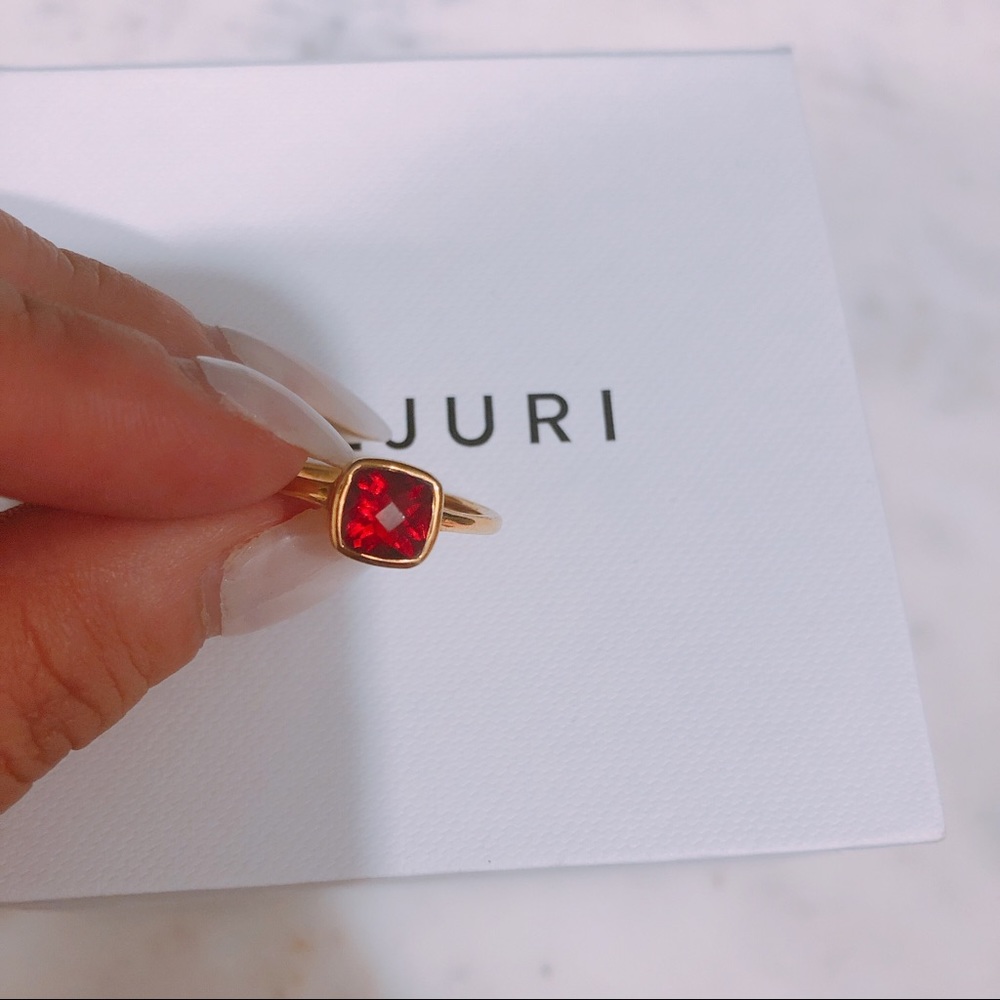 Garnet Stacking Ring